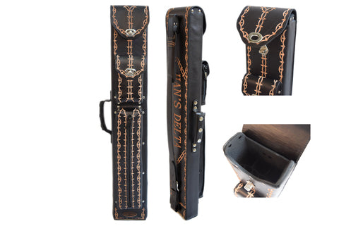 Delta Leather Hand Tooled Case Black